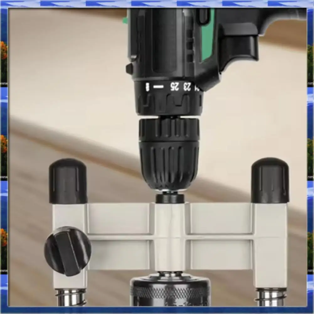 LJL Adjustable Precision Drill Holder, Guide Stand With Pipe Holder And DIY Tool Features, Removable Handle