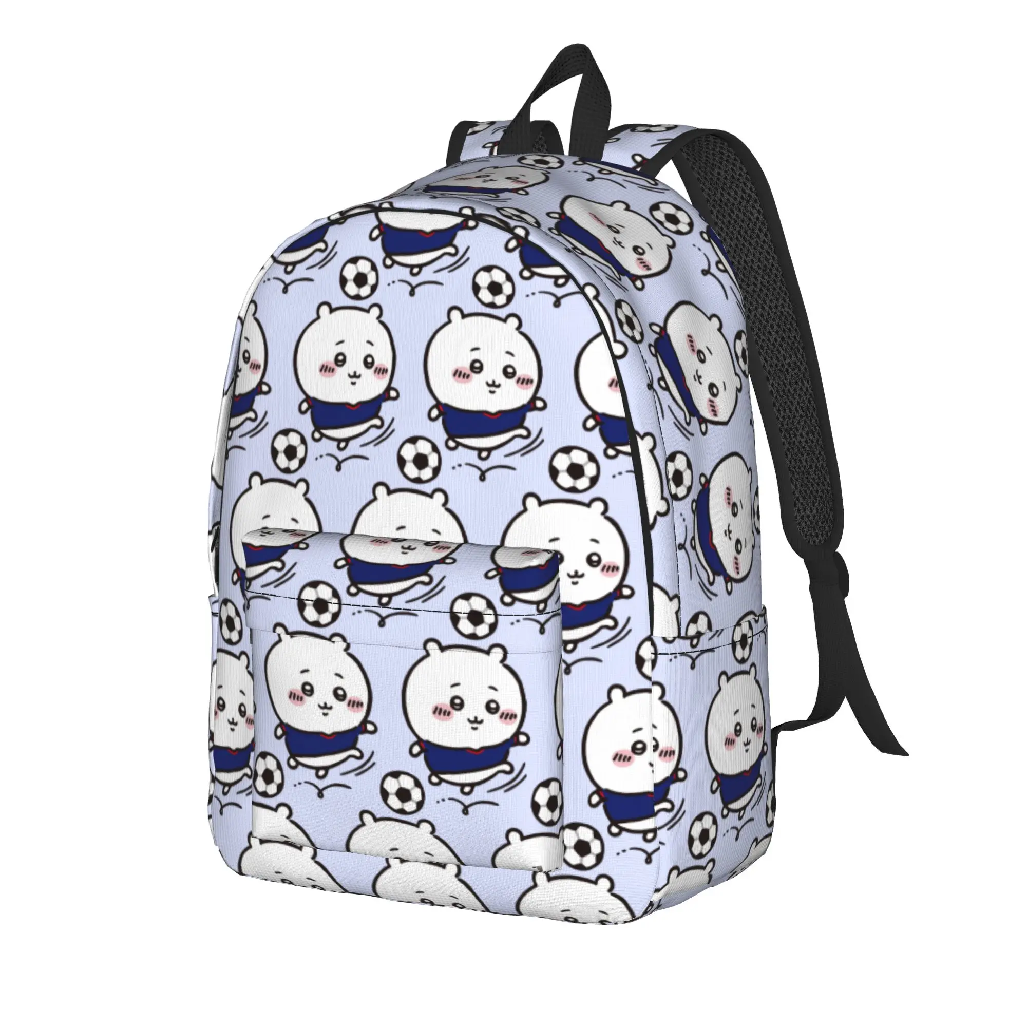Chiikawas Football Cool Backpack Gift High School Hiking Travel  Daypack for Men Women Laptop Shoulder Bag