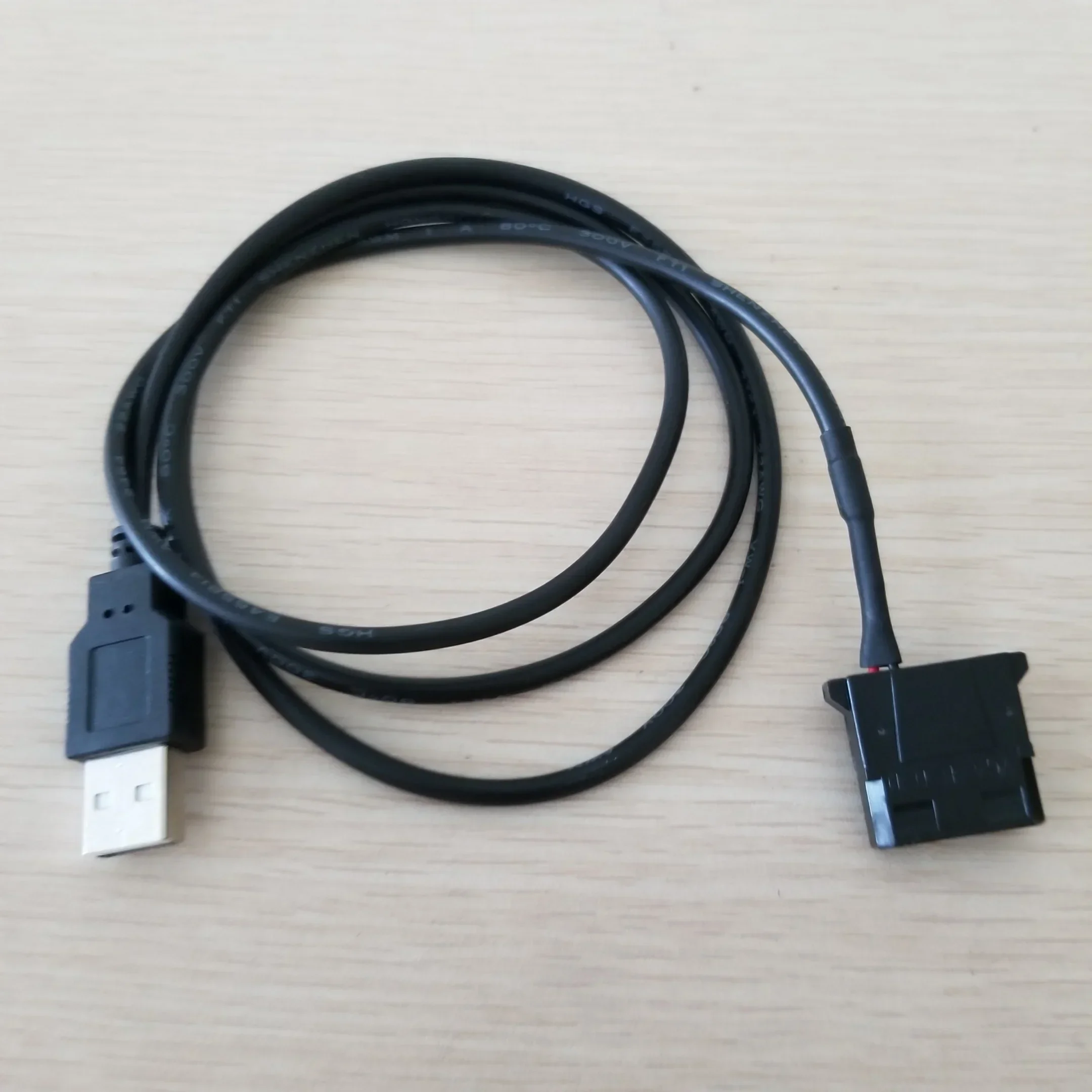 Convertidor USB A macho A IDE Molex, Cable de alimentación de ordenador de 4 pines, Cable de 5V