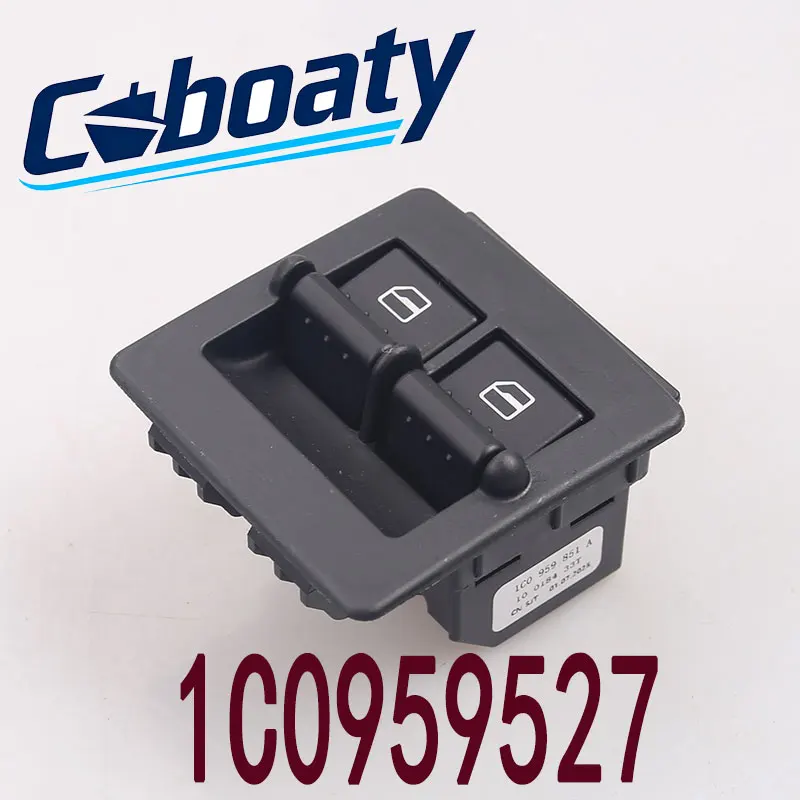 

Coboaty для Volkswagen1C0959527 1C0959855 левая и правая кнопка переключения стеклоподъемника для VW Beetle 1998 1999 2000 2001 2010 1C0959851