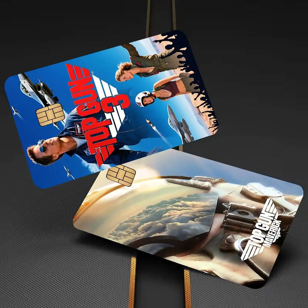 Tom Cruise Maverick Film Top Gun Anmie Sticker Film Skin Cover For Credit Card Debit Bank Card Front