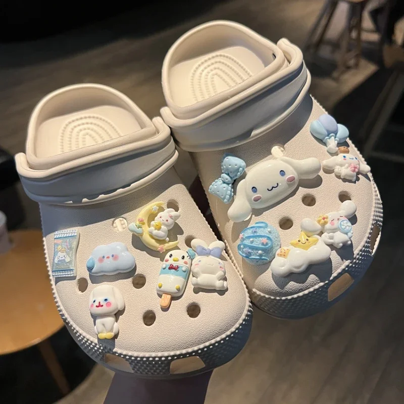 

MINISO мультяшная обувь для собак с большими ушами, аксессуары, очаровательные облачные щенки Cinnamoroll, декор «сделай сам», мягкий клей, креативные подарки