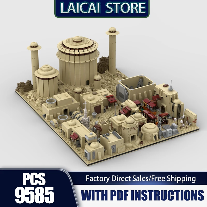 

Star Movie Series Model Moc Building Blocks Modular Tatooine Model Technology Bricks Model DIY Assembly Holiday Toy Gift