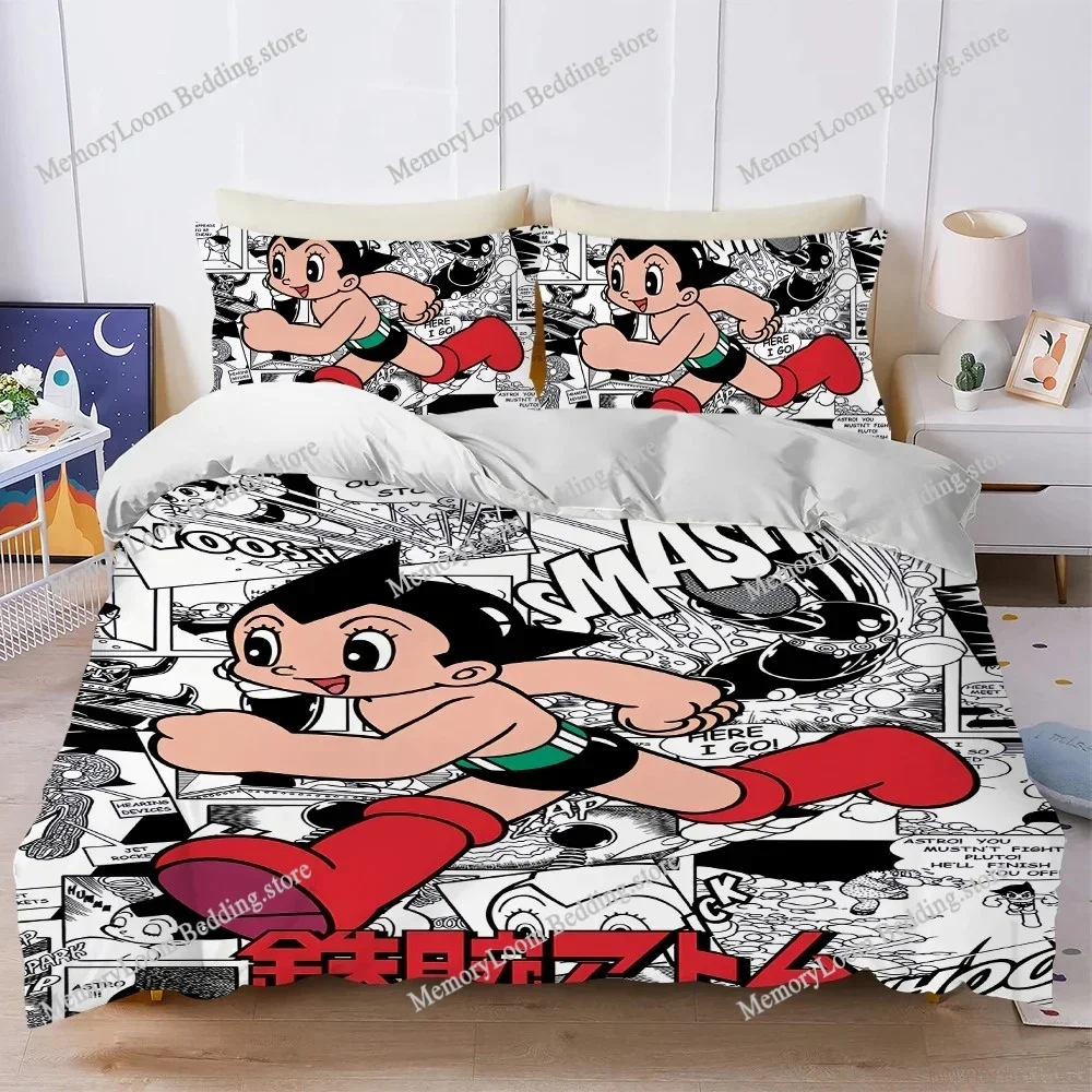 Classic Comic A-Astros B-Boy Duvet Cover Set Style Bedding Soft Laundry Cotton Bed Four Seasons Student Dormitory Luxury Gift
