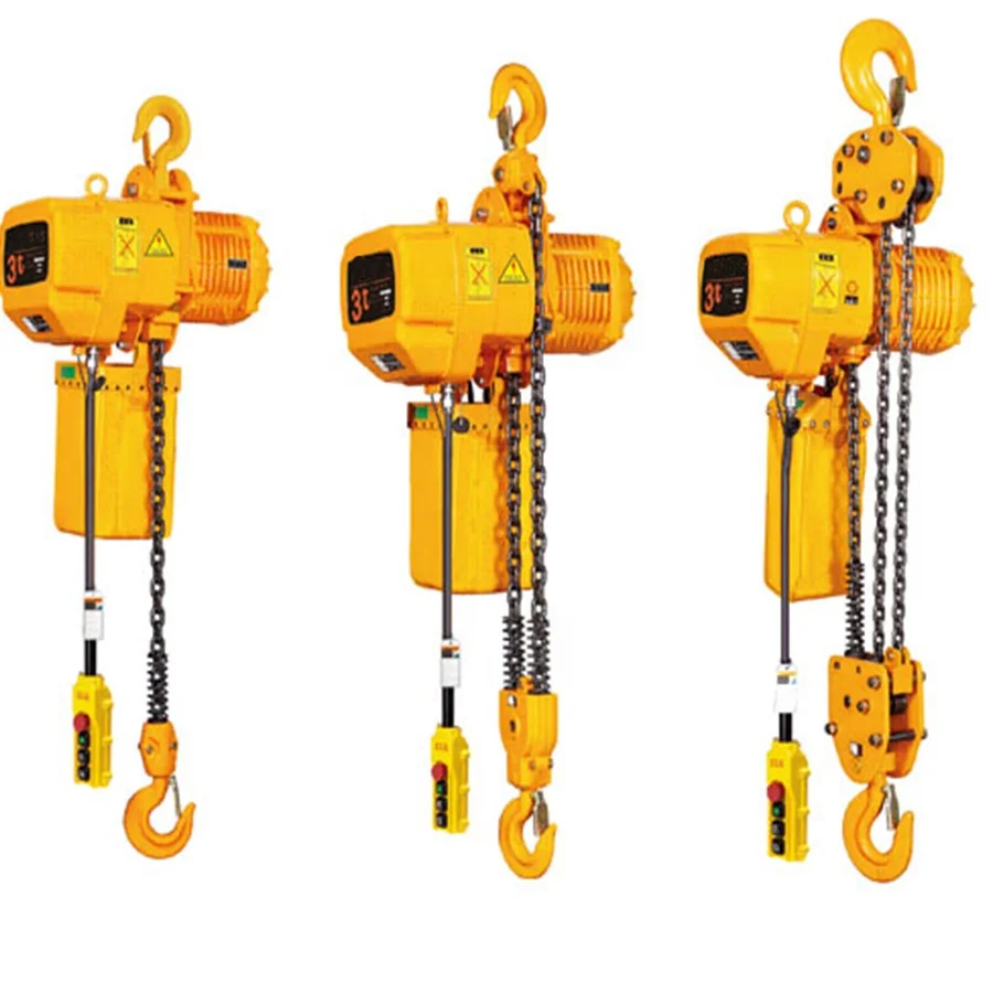 Repair Workshop Remote Control Bag Stage Mode Pull Lift Manual Lifting 1 2 3 5 Ton Electric Chain Hoist with Electric Trolley