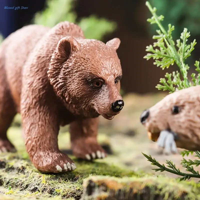 Life Like Brown Bear PVC Model Figure Wild Life Animal Bear Figurine SafariZoo Boutique Store Science Classroom Award