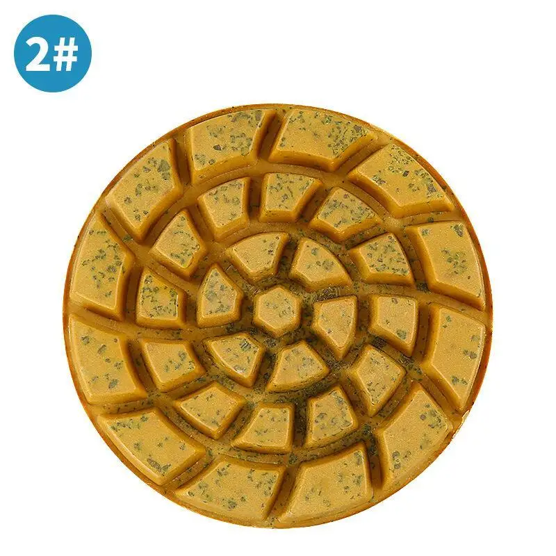 4-teiliges Set 4 Zoll 100mm Beton-Polierpads für Granit, Betonboden, Marmor, Stein, 4 Schleifscheiben für Nassanwendung, Schleifwerkzeug – Detail 7