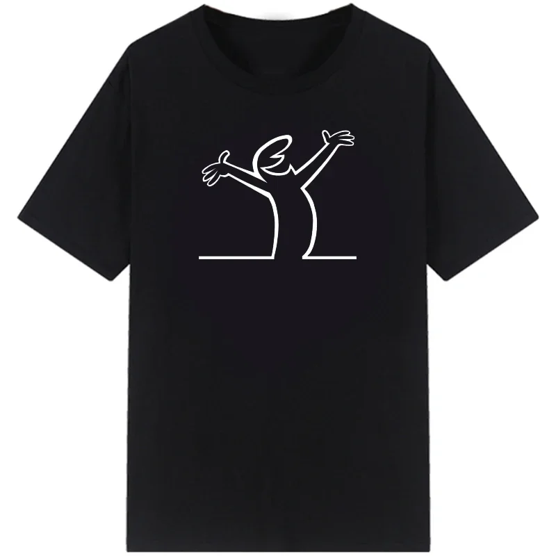 T Shirt La Linea The Line Osvaldo Cavandoli TV Mężczyźni Kobiety Styl Streetwear Tee Okrągły dekolt Casual Tops Happy Fashion Camisetas