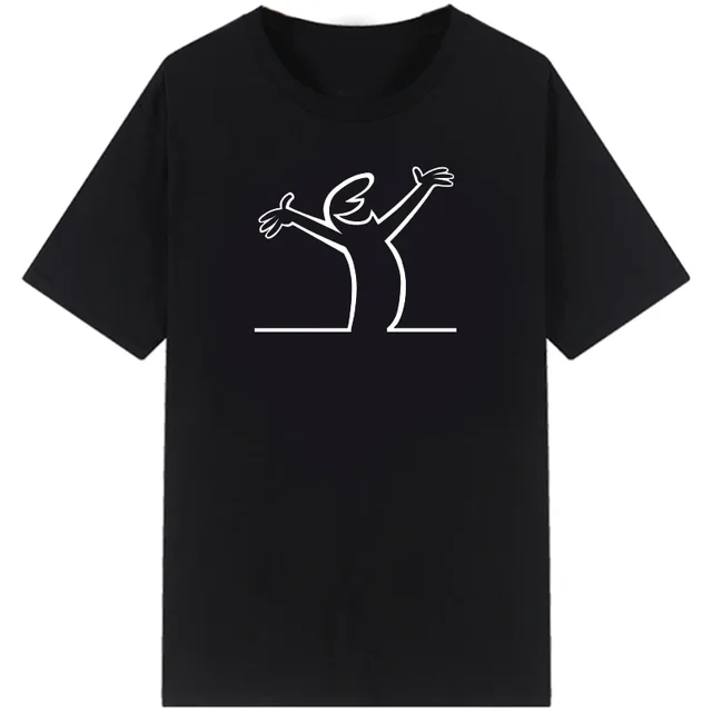 T Shirt La Linea The Line Osvaldo Cavandoli TV Mężczyźni Kobiety Styl Streetwear Tee Okrągły dekolt Casual Tops Happy Fashion Camisetas