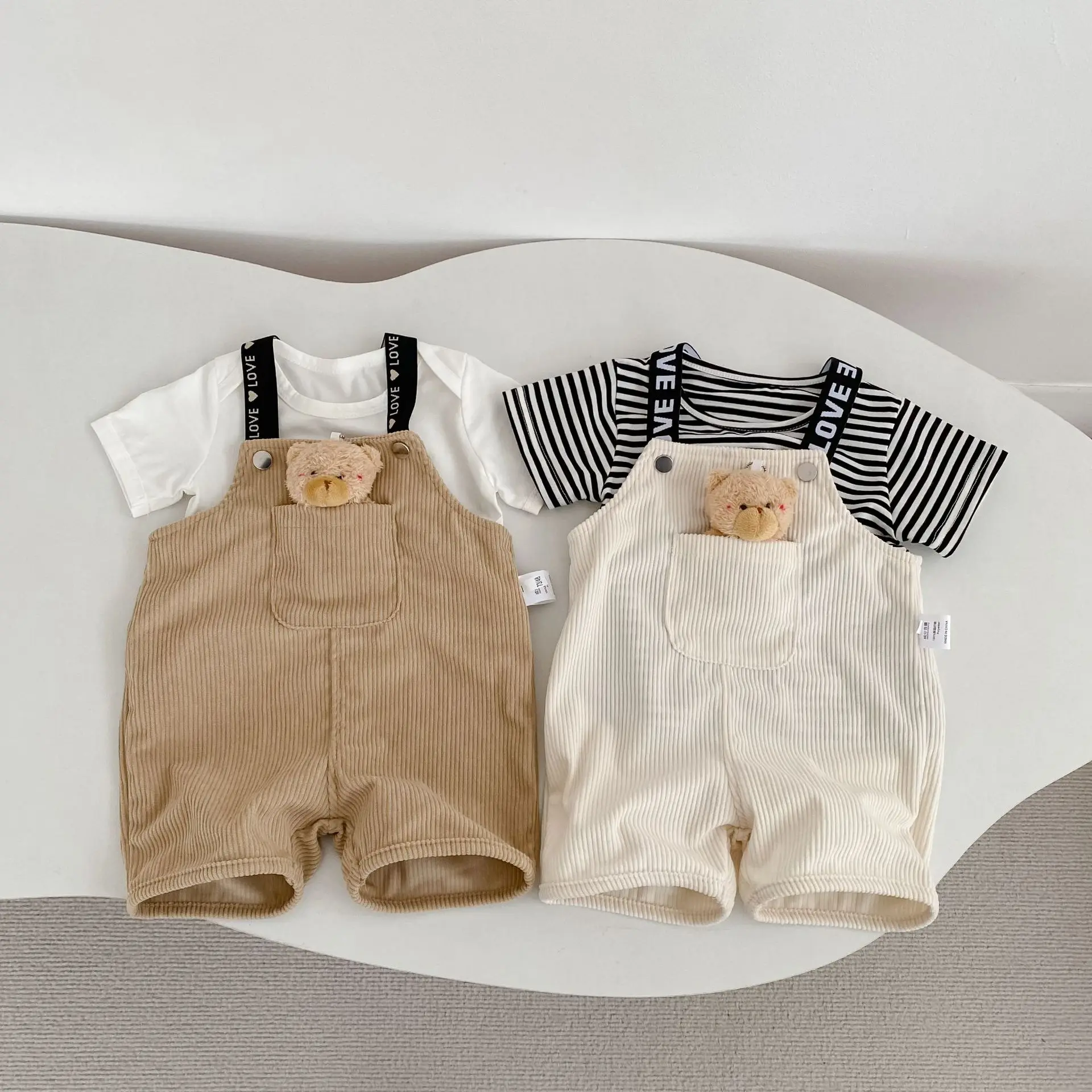 0-4 Years Old Korean Version Baby and Toddler Summer New Item Men's Baby Overalls, Women's Baby Casual