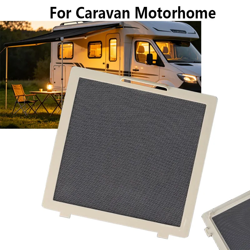 

Caravan Roof Light Hinged Opening with Flynet Insect Screen for Motorhome Skylight Vent White For MPK 280x280mm