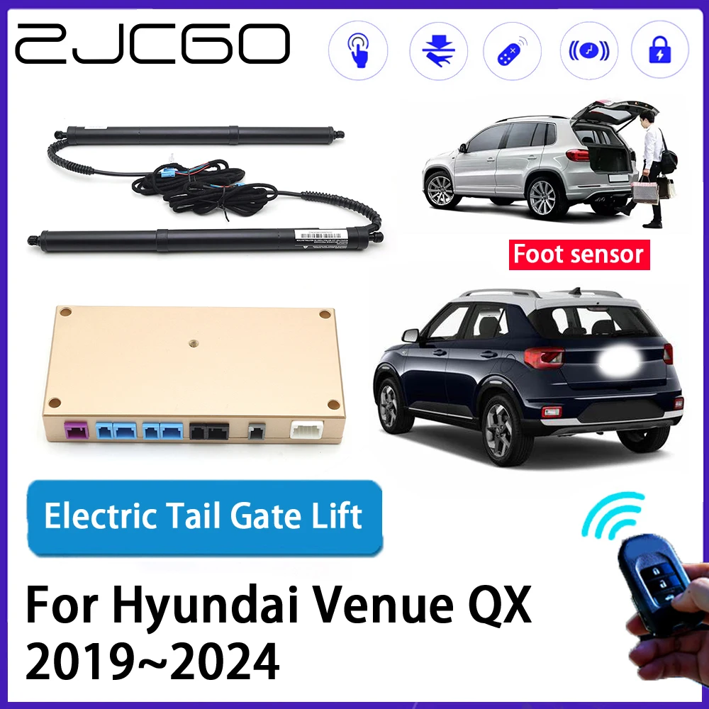 

ZJCGO Car Auto Trunk intelligent Electric Tail Gate Lift Automatic Tailgate Opener for Hyundai Venue QX 2019~2024