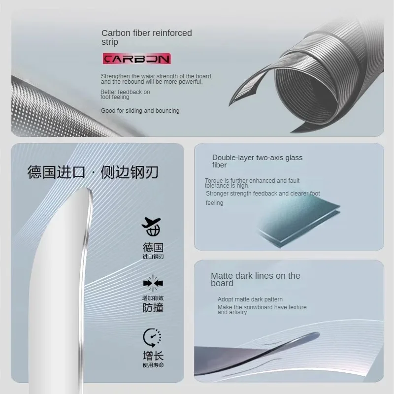 Snowboard Set Men Full Package with Bindings Boots Freestyle Snowboard Customized All Mountain Skiing Gear Kit