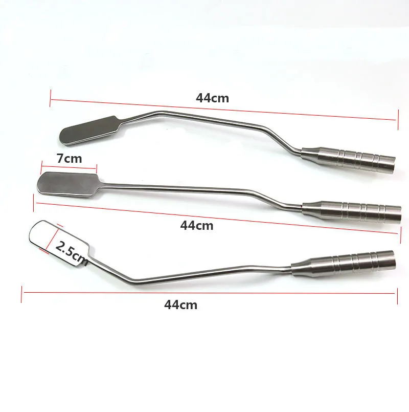 Cosmetic breast measurement tools Sickle plate Sickle breast stripper Sickle breast retractor stripper