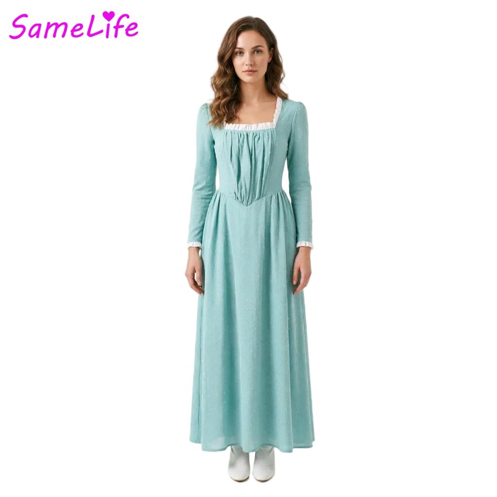 Vestido Medieval de Elizabeth Swann para Mujer, Disfraz de Piratas del Caribe, Disfraz de Halloween para Mujer, Ropa de Disfraz