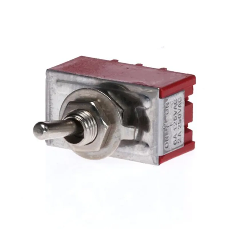 2A/250VAC 6A/125VAC on-off-on 3 Way 4P2T 4PDT Toggle Switch 12 Solder Terminals MTS-102/103/202/203/303/302/402/403/123/223