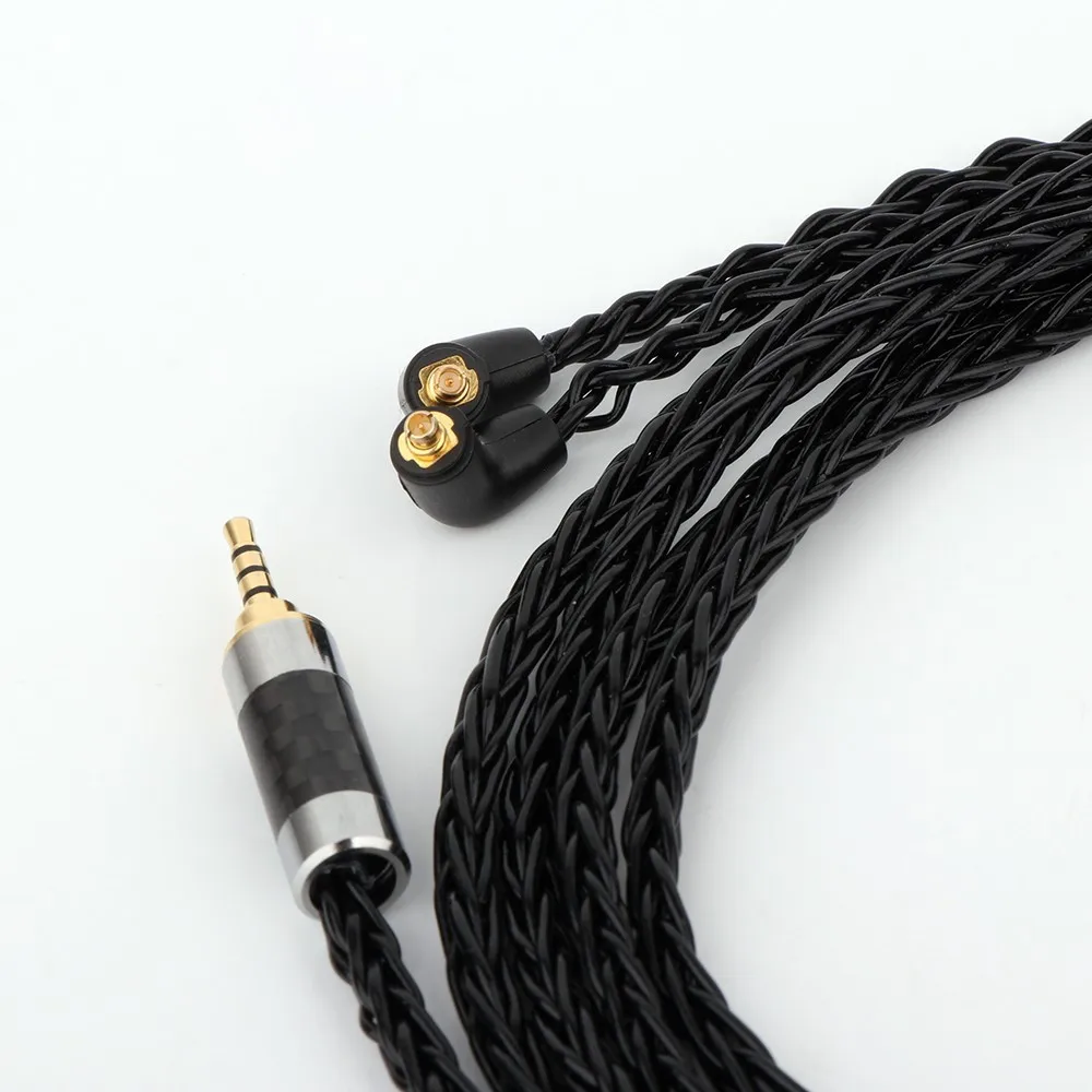 New Preffair 3.5mm 2.5mm XLR 4.4mm 8 Core Silver Plated OCC Earphone Cable For Etymotic ER4 XR SR ER4SR ER4XR ER3sr er3se