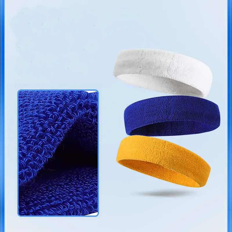 

Basketball Sweatband Headband Men and Women Running Hair Band Badminton Fitness Yoga Sweat-Wicking Head Outdoor Sports Headwear