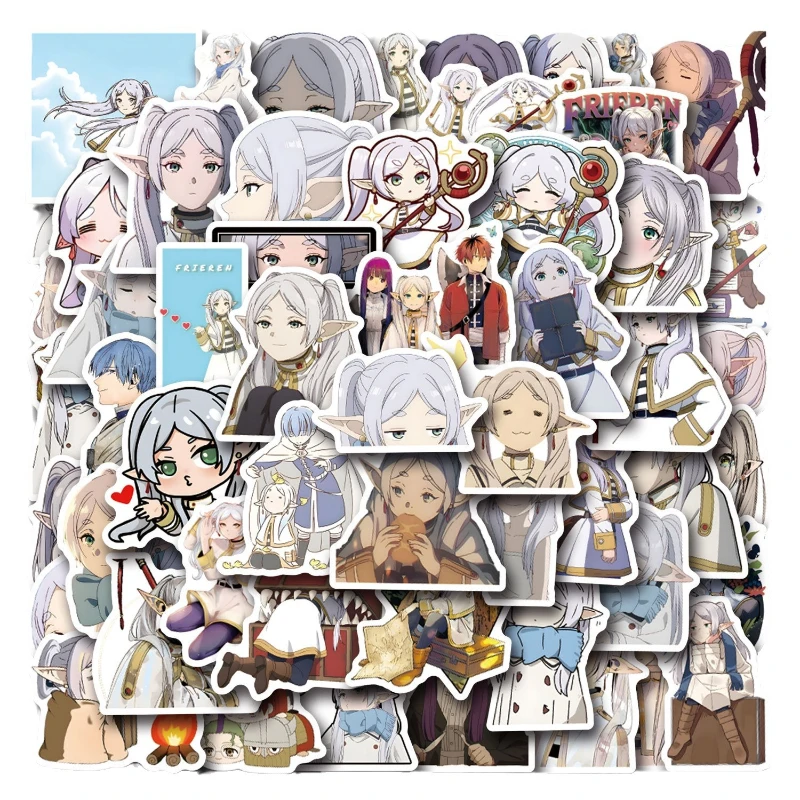 50/30/10PCS  Frieren Himmel Popular Anime Peripheral Creative Stickers To Decorate Luggage Cup Computer Waterproof Stickers