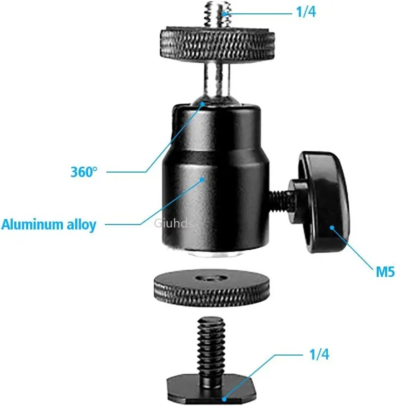 DSLR Camera Clamp Mount with 1/4\