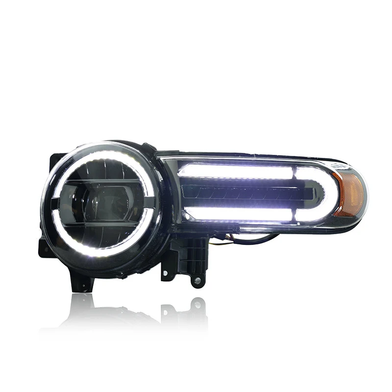

Suitable for 07-20 Toyota FJ Cruiser headlight assembly modification with LED lens daytime running lights and sequential turn si