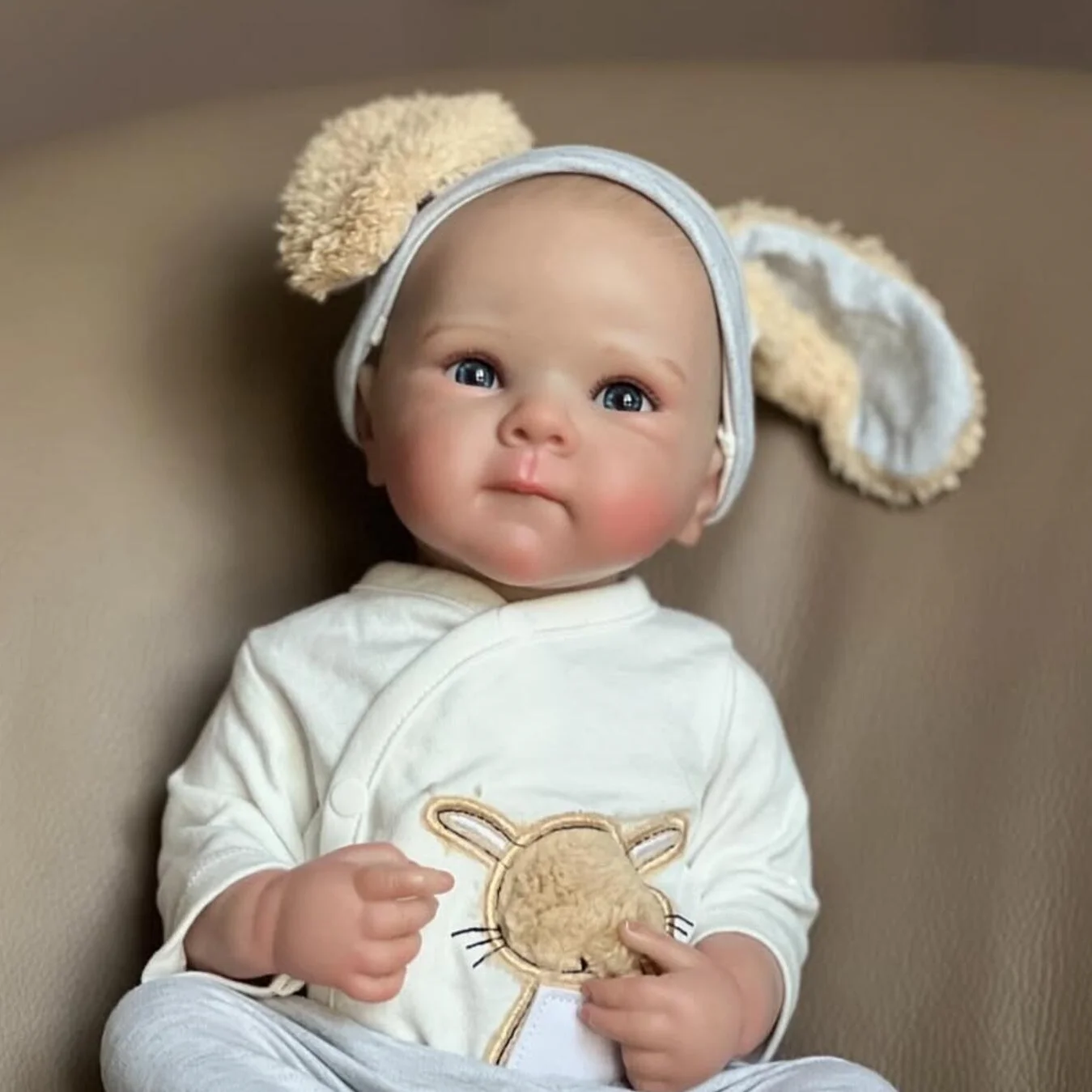 

19 Inch 48 CM Full Vinyl Body Reborn Girl Baby Doll Toy For Kids Lifelike Handmade 3D Skin Doll Fashion Birthday Gift