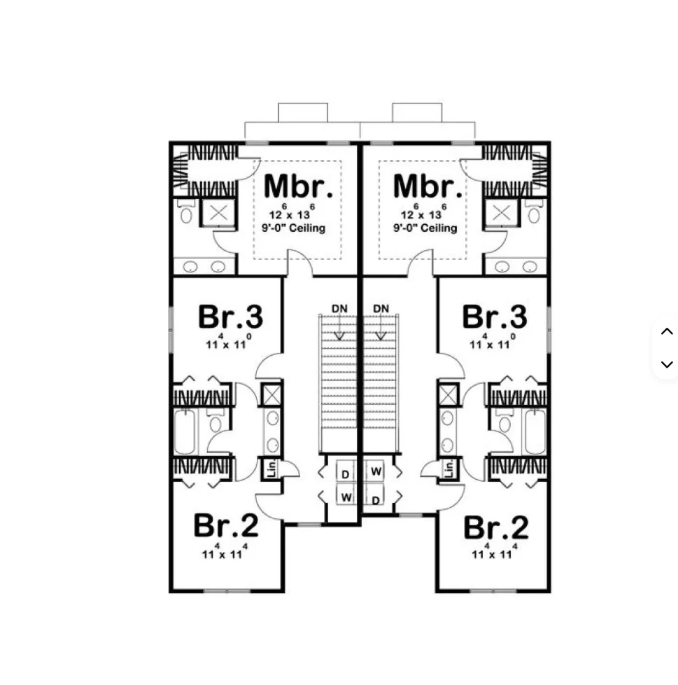 Luxury 2 Storey 4 Bedroom Prefabricated Duplex House Steel Structure Villa for Family Living