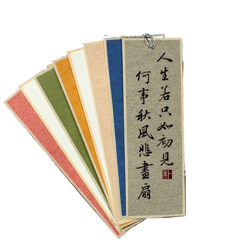 Antique Blank Ripe Xuan Paper Bookmark Chinese Style DIY Calligraphy Painting Bookmark Small Regular Script Cardboard Bookmark