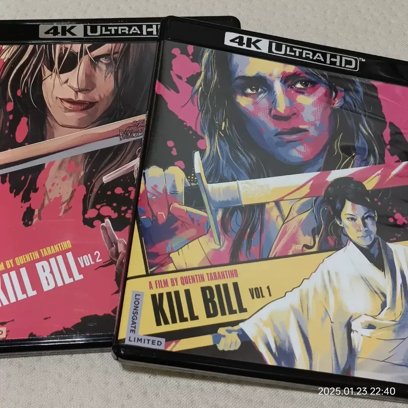 New 50G 4K Blu Ray Kill Bill Volume 1 And 2 Two Discs Set For Sale