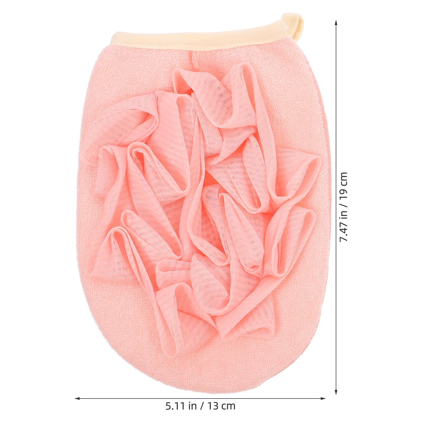 2pcs Bath Exfoliating Mitts Scrub Gloves For Shower Body Cleaning Portable Bathing Accessories Back Scrubbers Foaming Lather