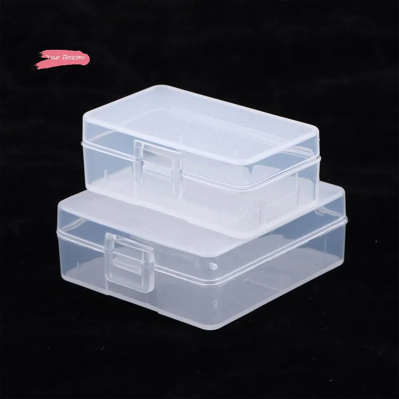 Y-5Pcs 9V Battery Transparent Plastic Storage Box Case Holder Cell Container Multimeter Microphone Toy