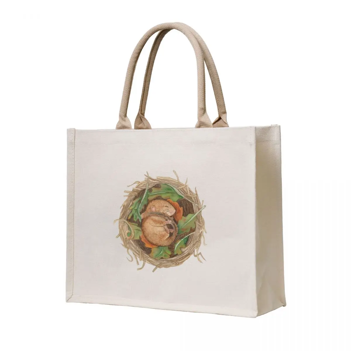 

Sleepy Dormouse Tote Bag shopper bags tote bags aesthetic shopping bag logo