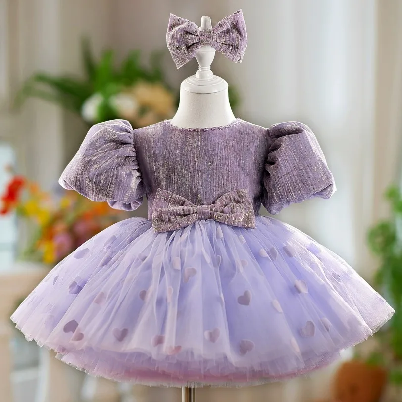 

New Children's Princess Evening Gown Host's Piano Performance Birthday Party Dresses For Girls A4879 Vestidos Bridesmaid Dresses