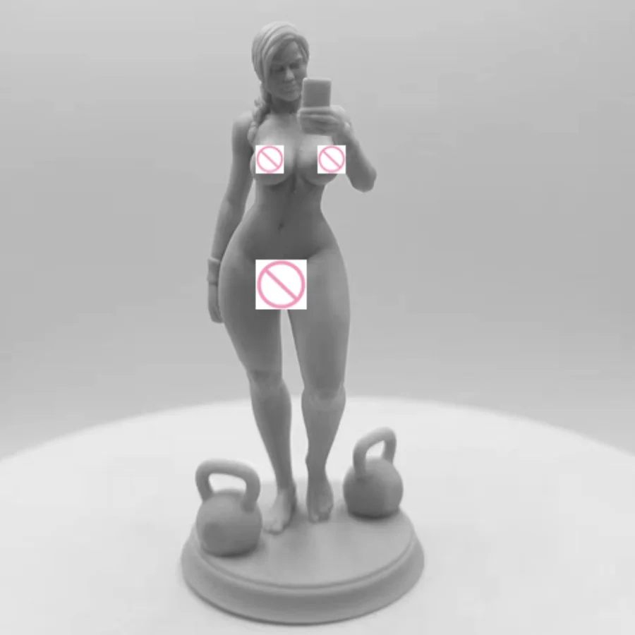 Fitness Girl Ashley Selfie NSW 75mm 1:24 Scale Resin Figure Assembled Model Kit Hobby Toys Unassembled Unpainted Free Shipping