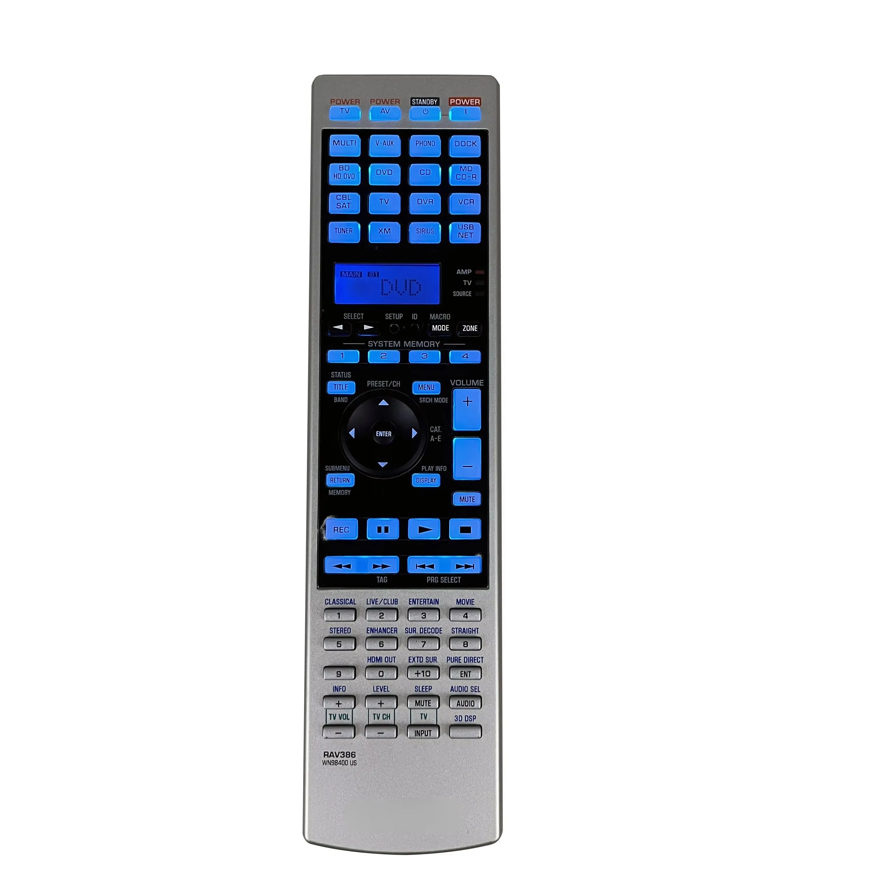 Remote Control use for Yamaha AV Receiver RAV386 WN98400 RX-V3900 RX-V3800