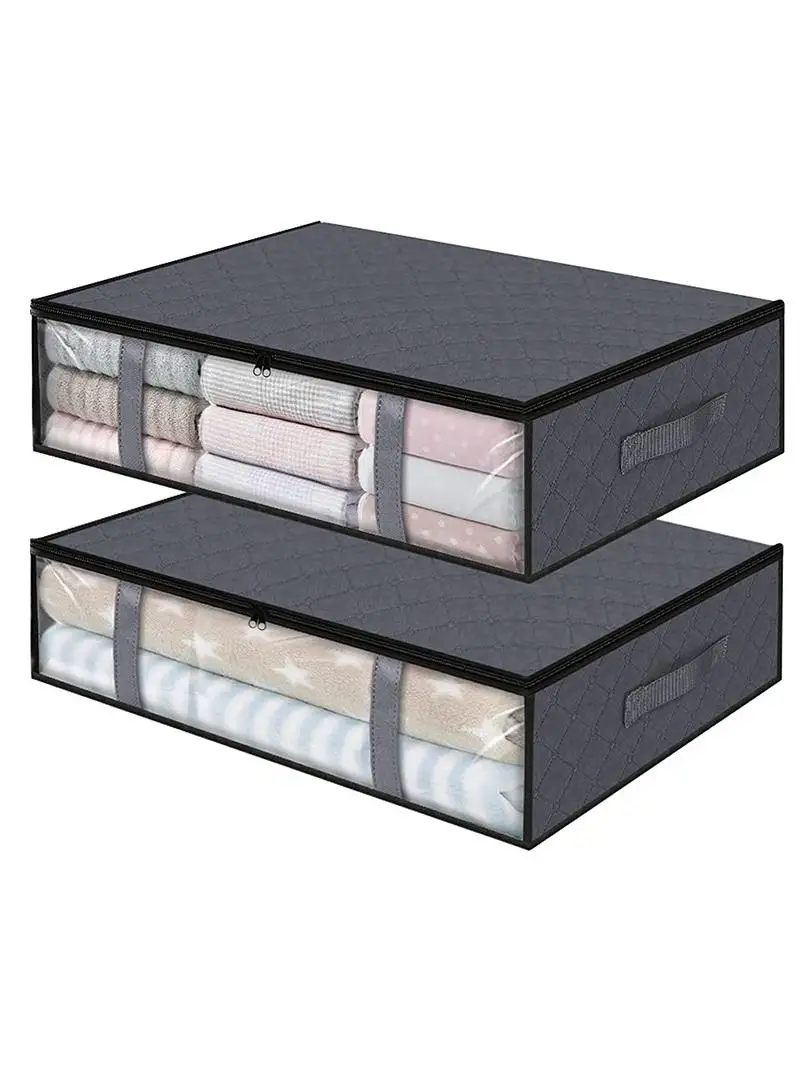 

Large Capacity Non-Woven Fabric Storage Bag for Moving Clothes And Quilts under the Bed Dustproof Organizer Bag Family Use