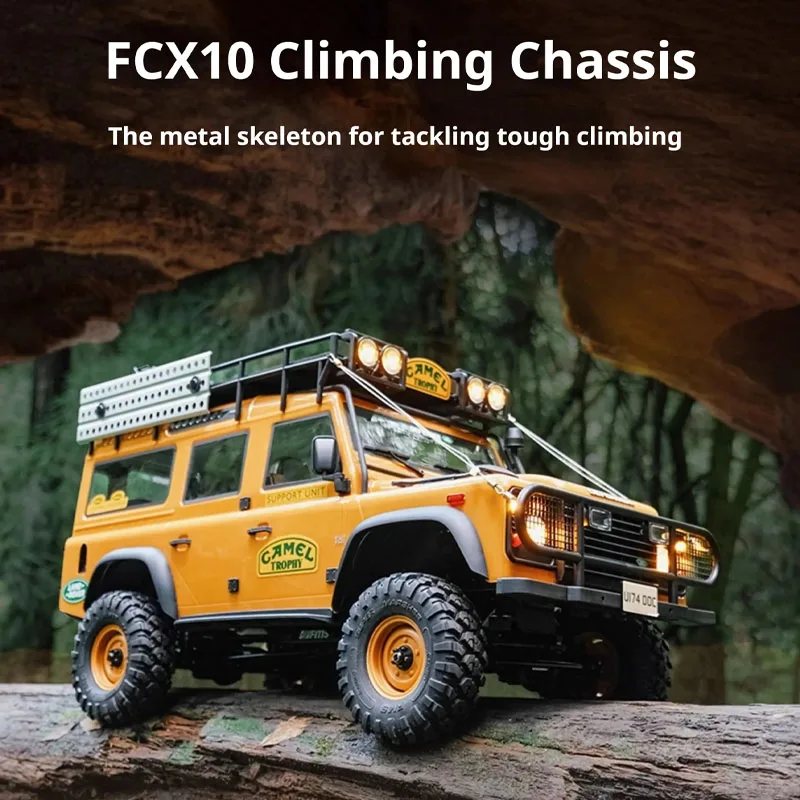 FMS 1/10 FCX10 Land Rover RC Car Camel Trophy Defender/Discovery/Range Rover 4WD Off Road Climbing Truck Model Hobby Gift Toy