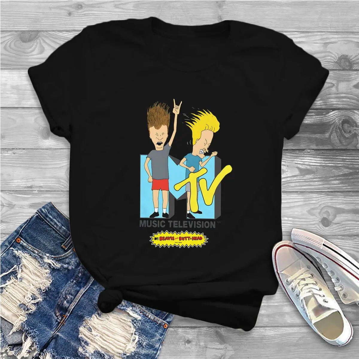 Beavis and Butt-Head Women T Shirt Fashion Female Tops Polyester Harajuku Kawaii Y2k Tees Ladies Tshirt