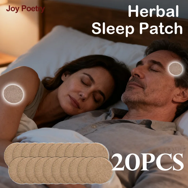 

20 шт. травяных пластырей для глубокого сна для взрослых: улучшение качества сна, снятие бессонницы, тревоги, головной боли, расслабление