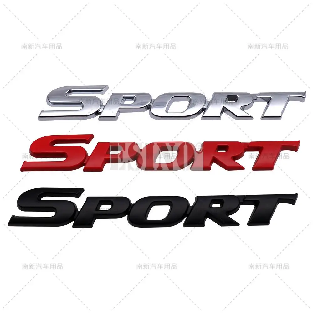 Car Styling 3D Sport Car Trunk Metal Badge Adhesive Emblem Rear Body Tailgate Accessory Styling Badge for Toyota Highlander