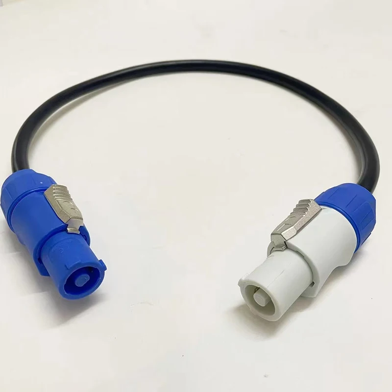 High-quality Black Three-core Power Cable PowerCON 20A 3x1.5mm² Single-phase Extension Cable Stage Light LED Light Event Show