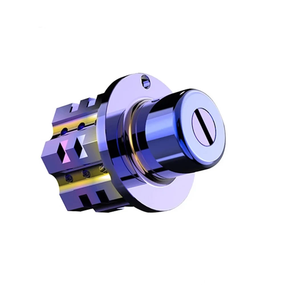 سلسلة مفاتيح ألومنيوم عالمية ، أزرق محروق معدّل ، غطاء مفتاح ذاتي الصنع ، غلاف حافظة ، مناسب لدراجة نارية ، سيارة ، قطعة مفتاح ATV ، سداسية خماسية #5