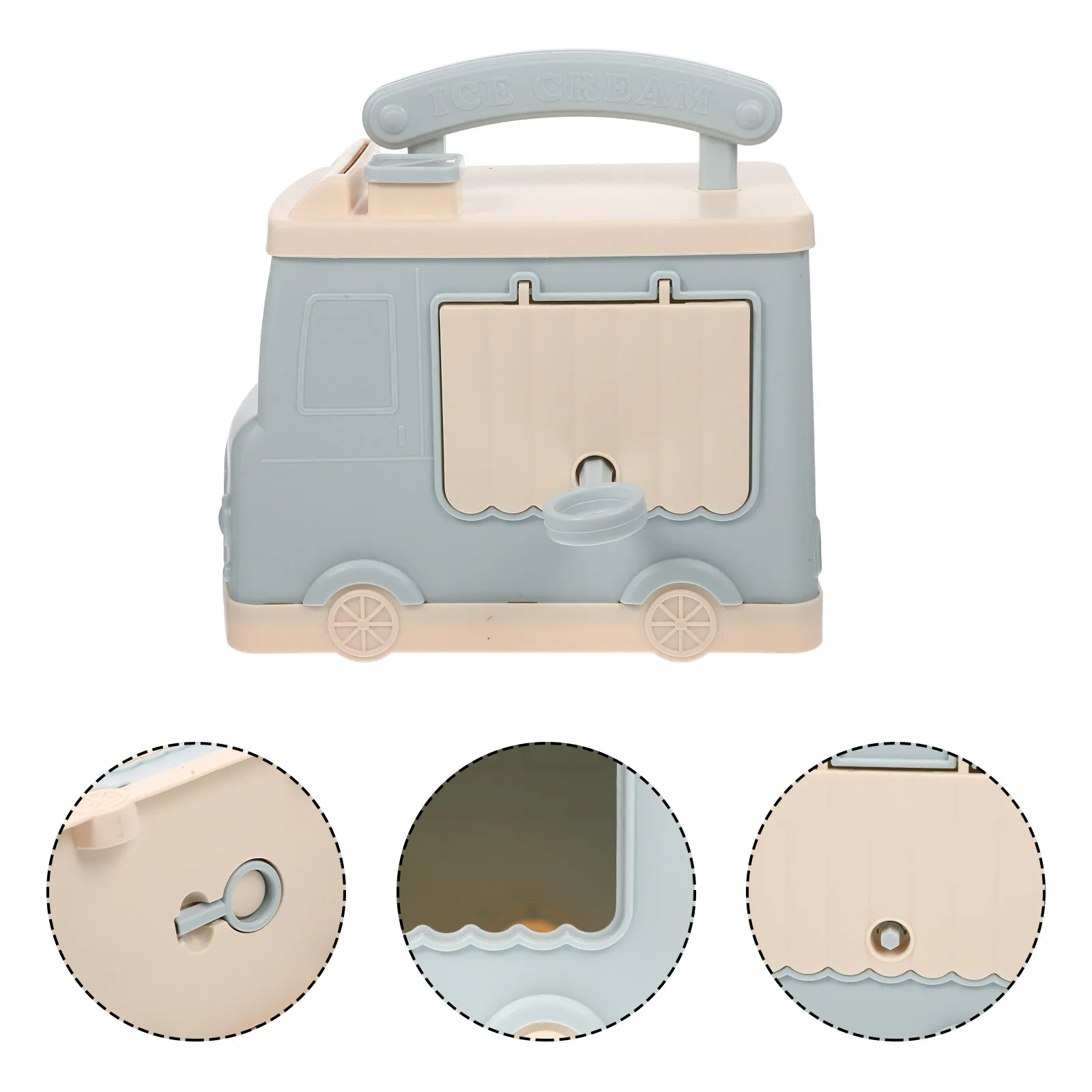 Car Style Piggy Bank Kids Money Jar Anti-Fall Unbreakable Coin Bank Festive Cute Desktop Ornament Saving Pot for Bedroom Study