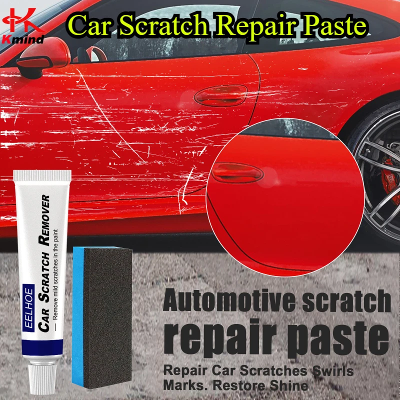 Car Scratch Remover Paste, Automotive Polishing Compound Repair Auto Paint Scratches Care Cleans Surface Oxide Layers & Stains