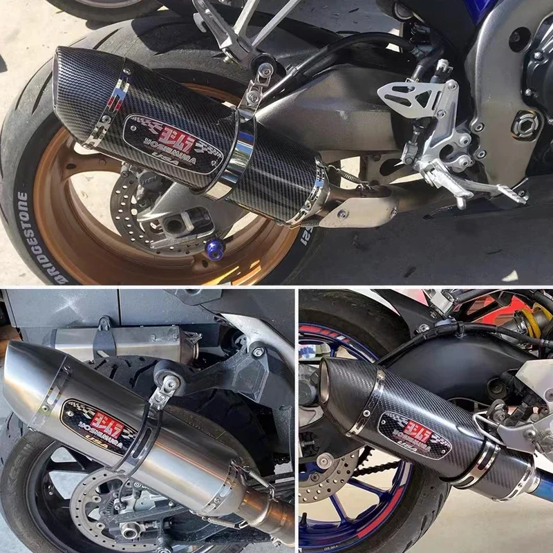 Универсальная мотоциклетная выхлопная труба yoshimura r77, 51 мм, db, глушитель для honda pcx 125 150 c650gt tmx530 cb500