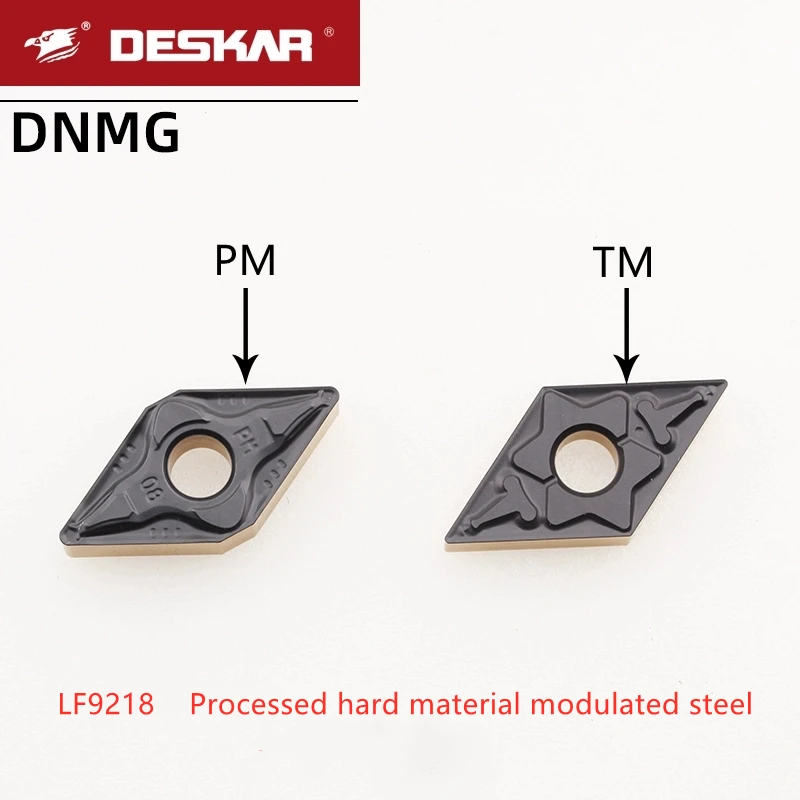 

Deskar Dnmg150404 Dnmg150408 Dnmg150408 Dnmg150604 Dnmg150608 Dnmg150612 Tm Pm Lf9018 Cemented Carbide Cnc Blade for Steel