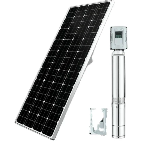 태양광 수중 펌프 소규모 하천 이동수로용 간편 설치 유량 7m3/h 우물 깊이/헤드:168m