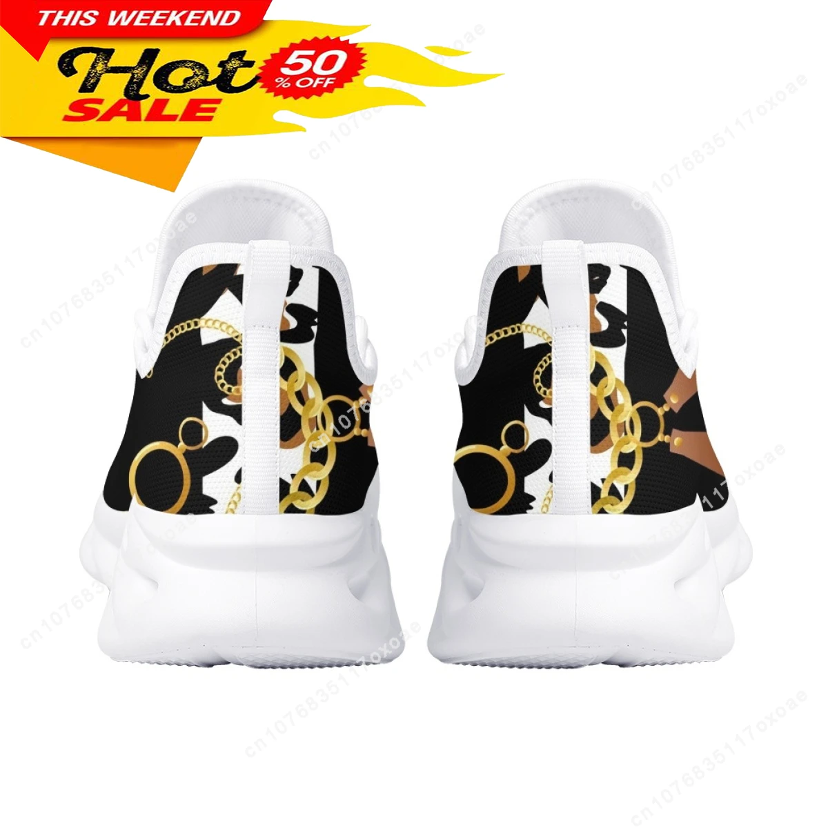 Fashion Leopard Women Platform Shoes Gold Baroque Chain Design Lady Couple Travel Mesh Sneaker Flat Footwear 2023