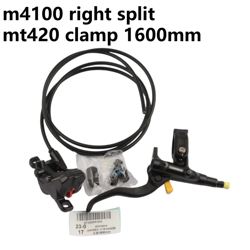 Shimano Split Brake M4100 right split  MT420 clamp 1550mm  1600mm 1650mm 1700mm Hydraulic Disc Brake Caliper With Resin Pads MTB