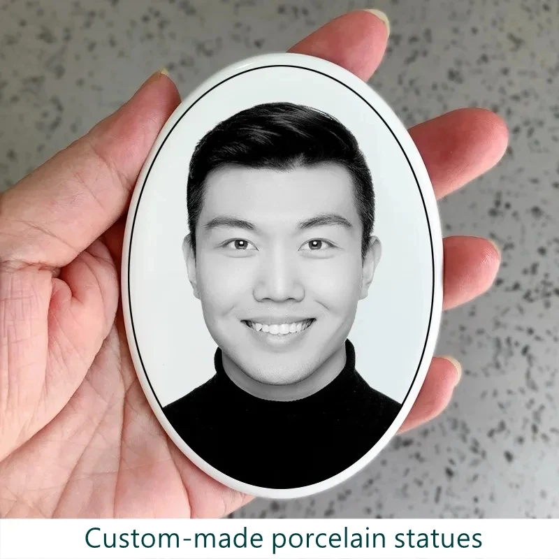 Custom Your Photos Ceramic Pictures Porcelainization Pics Porcelain Statues Nostalgic Photography Tombstone Wedding Memorial